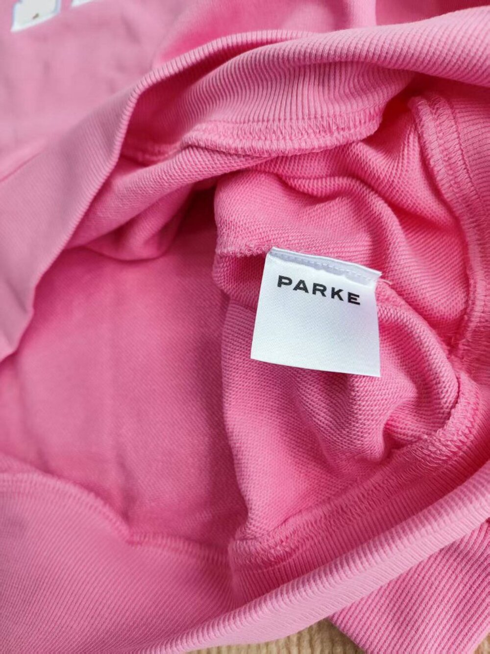 💖Size S/M PARKE Floral Applique Mock Neck Sweatshirt - Picture 6 of 7
